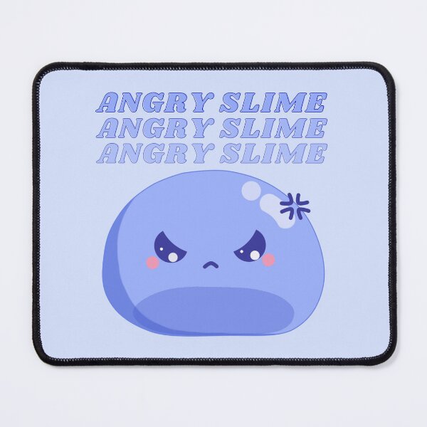 Item preview, Angry Slime - blue slime designed and sold by Andy-Style.