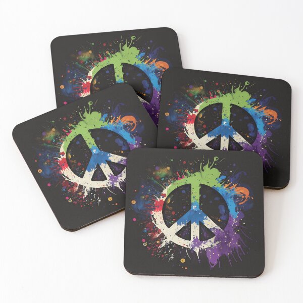 Item preview, Colorful Peace Symbol | Artistic Paint Splatters | Peaceful Vibes designed and sold by PopPopGfx.