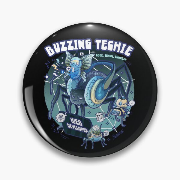 Item preview, Buzzing Techie designed and sold by SPIRIMAL.