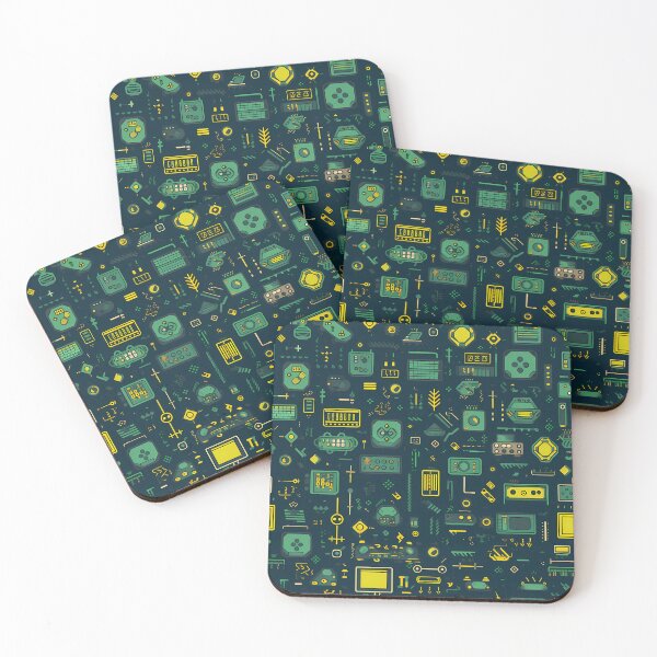 Item preview, Tech Symbols Pattern – Seamless designed and sold by GalacticLabs.