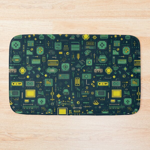 Item preview, Tech Symbols Pattern – Seamless designed and sold by GalacticLabs.