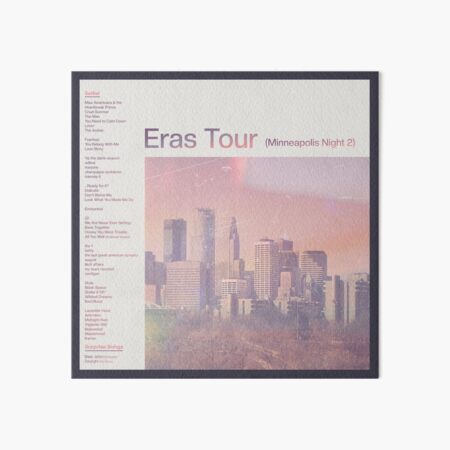 Artikel-Vorschau von Eras Setlist Minneapolis Night 2, designt und verkauft von SheWolfDaughter.