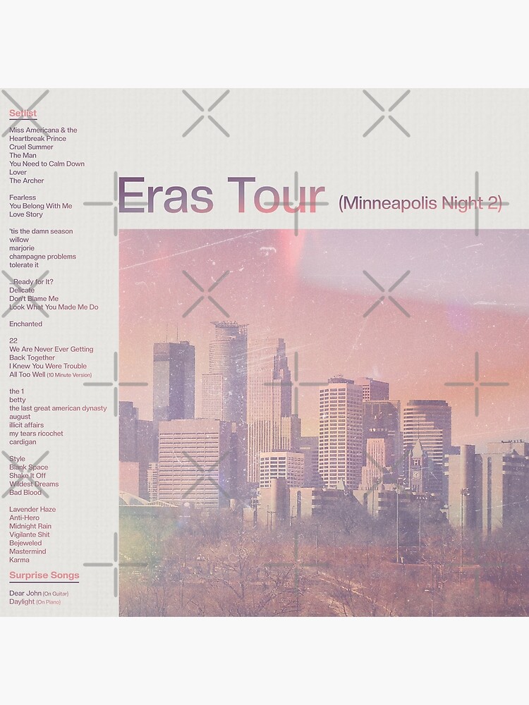 eras tour night 2 setlist