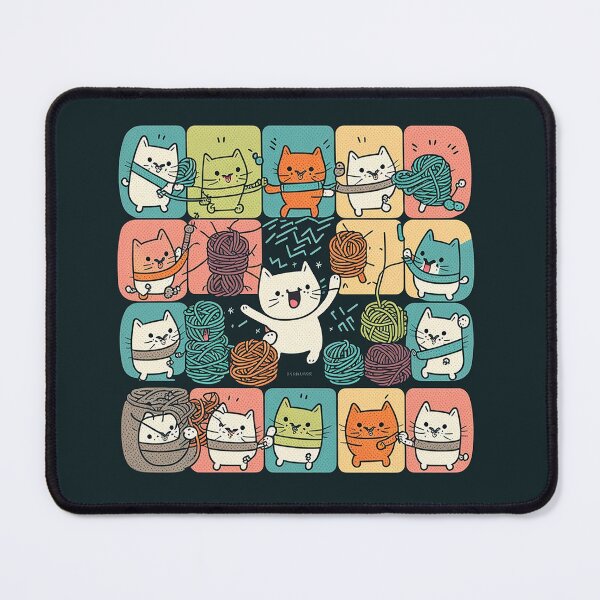 Item preview, Cats'n'Yarns - Dark Pastels designed and sold by SnarkyDoodles.