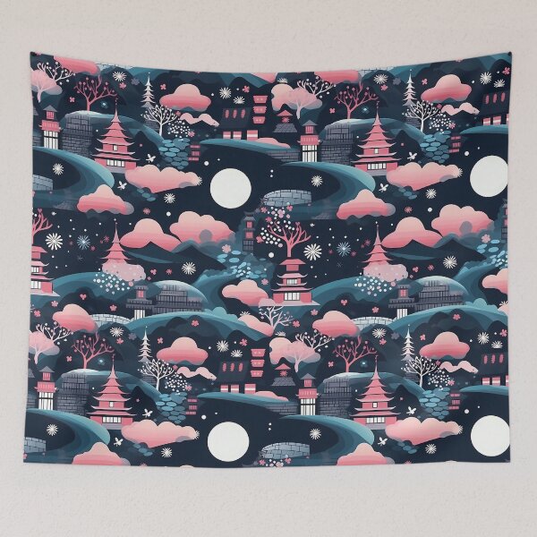 Item preview, Lofi Minimalist Japanese Architecture – Seamless designed and sold by GalacticLabs.