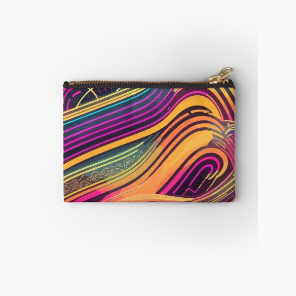 Item preview, Neon Waves Pattern  designed and sold by OrbitDesigns7.
