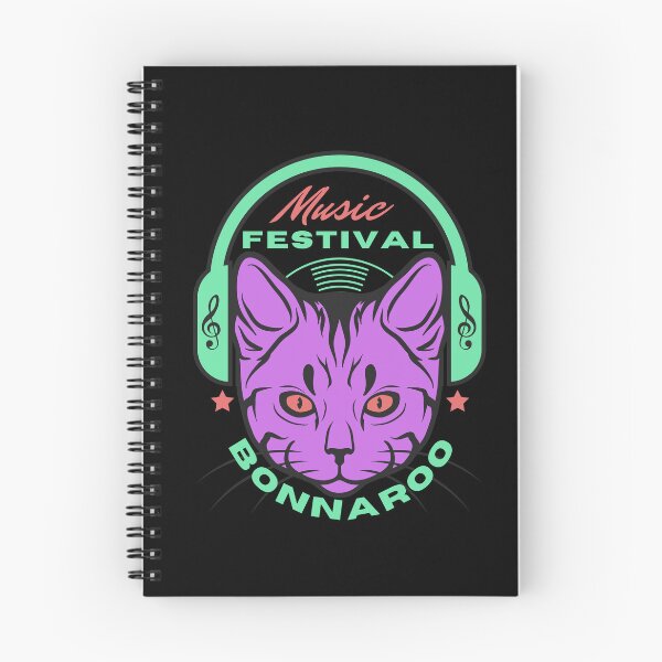 Item preview, Retro Music Festival Cat Bonnaroo Design designed and sold by Harsh  Katariya.