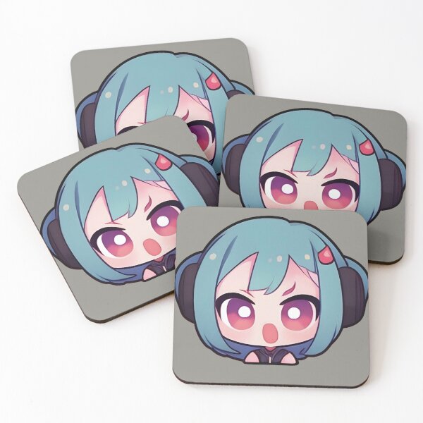 Item preview, Tempered Anime Girl Chibi designed and sold by VERVECRAFT.
