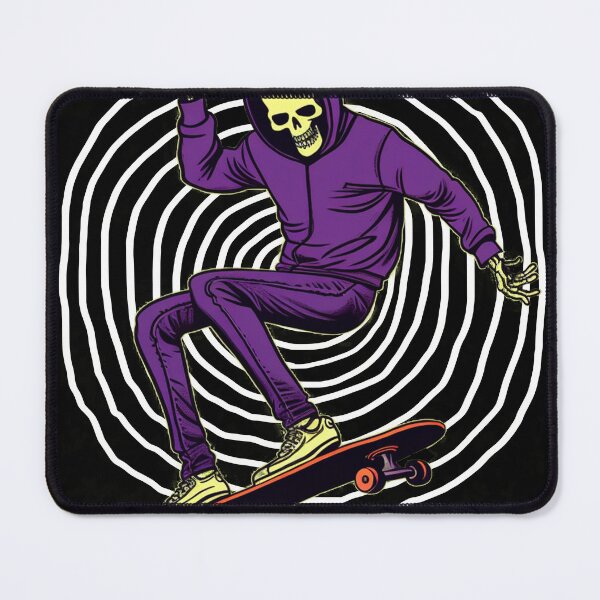 Item preview, Skully Swirl Skateboarding Skeleton By King Felix designed and sold by Felix Toth.