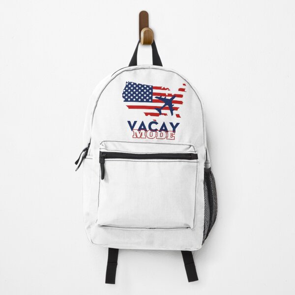 Item preview, Vacay Mode On!: USA Adventure with Flag-inspired Design and Airplane designed and sold by ImaginativeImps.
