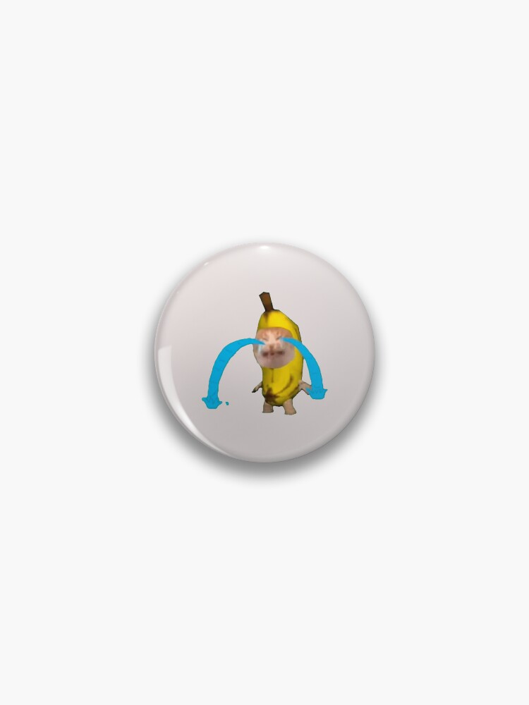 Crying Banana Cat  Pin for Sale by sticker-house