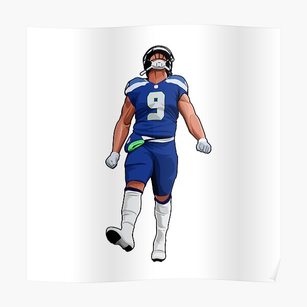 Rinkha Geno Smith Football Paper Poster Seahawks 5 T-Shirt