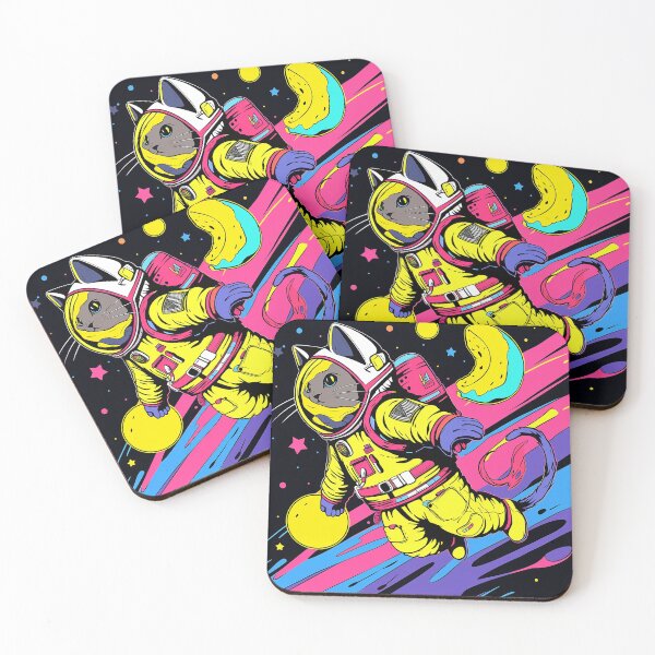 Item preview, Space Catstronaut - Banana Sunrise designed and sold by SnarkyDoodles.