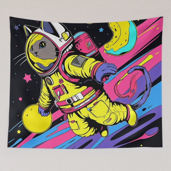 Item preview, Space Catstronaut - Banana Sunrise designed and sold by SnarkyDoodles.