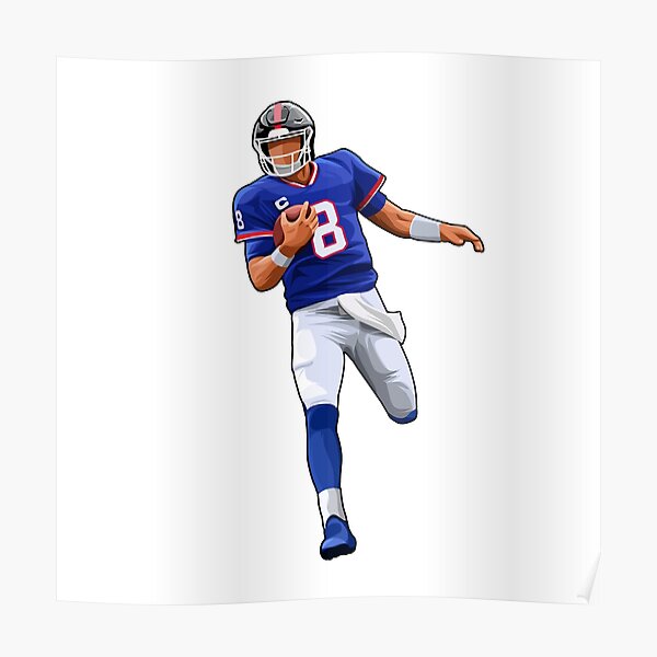 New York Giants Daniel Jones American Football Player Wall Art - POSTER  20x30