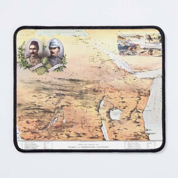 Item preview, Birds Eye View of the Soudan and Surrounding Countries 1884 designed and sold by Pictures With A Message.