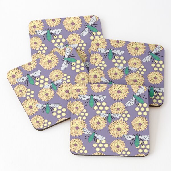 Item preview, Sunflower & Flies- purple designed and sold by Fankaari.