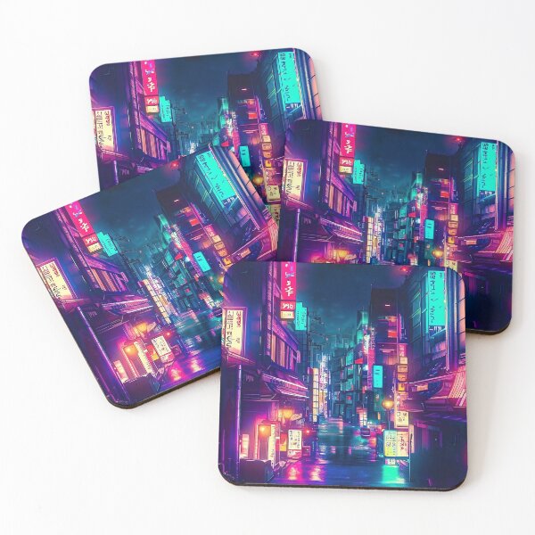 Item preview, Beautiful Japanese Street at Night Art Phone Cases and Mouse Pads designed and sold by iamrt.