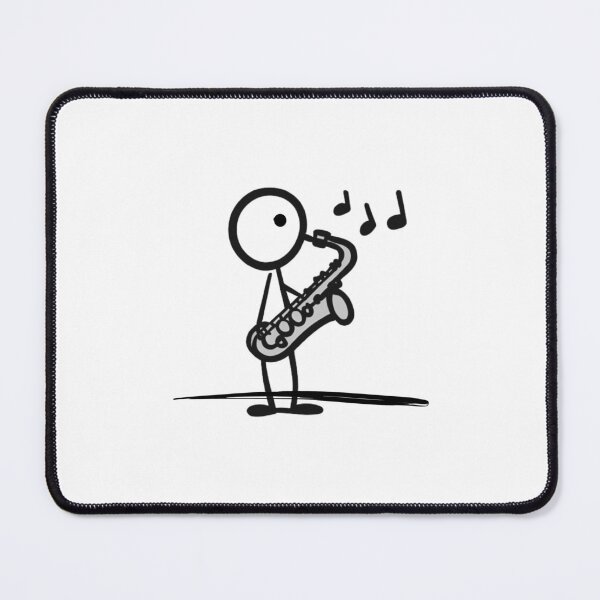 Item preview, Musical Stickman: Saxophone Edition designed and sold by vidademusico.