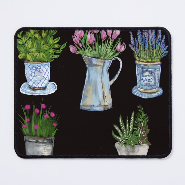 Item preview, flowers in pots designed and sold by Anchalee Montag.
