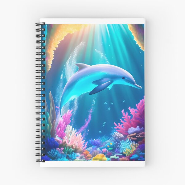 Item preview, image of a dolphin near a reef designed and sold by Raymon777.