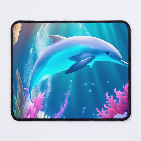 Item preview, image of a dolphin near a reef designed and sold by Raymon777.