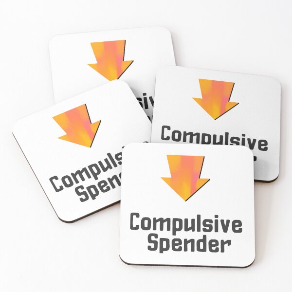 Item preview, Compulsive Spender t-shirt and sticker design by DozyJov designed and sold by DozyJov.