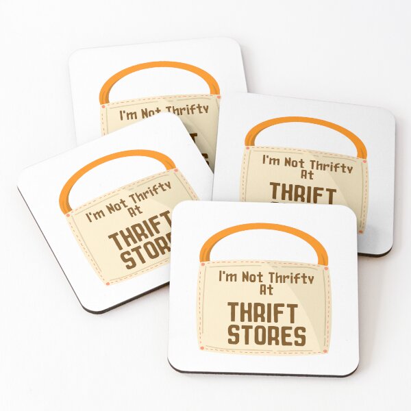 Item preview, I'm not thrifty at thrift stores sticker design by DozyJov designed and sold by DozyJov.