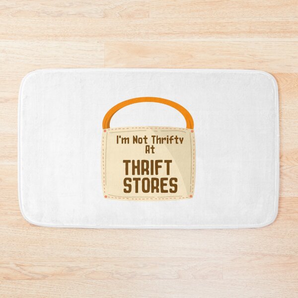 Item preview, I'm not thrifty at thrift stores sticker design by DozyJov designed and sold by DozyJov.