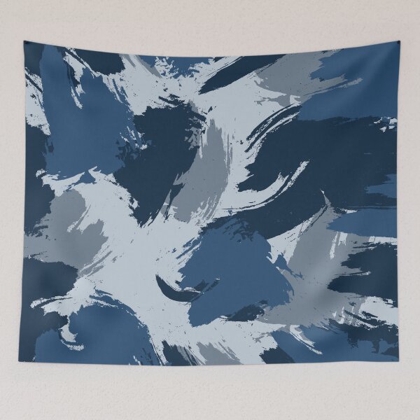 Item preview, Navy Sea Blue Camouflage Pattern designed and sold by camostore23.