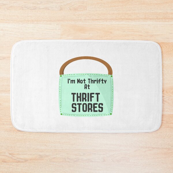 Item preview, I'm not thrifty at thrift stores sticker design by DozyJov designed and sold by DozyJov.