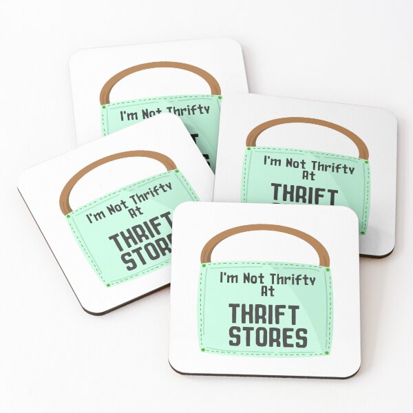 Item preview, I'm not thrifty at thrift stores sticker design by DozyJov designed and sold by DozyJov.