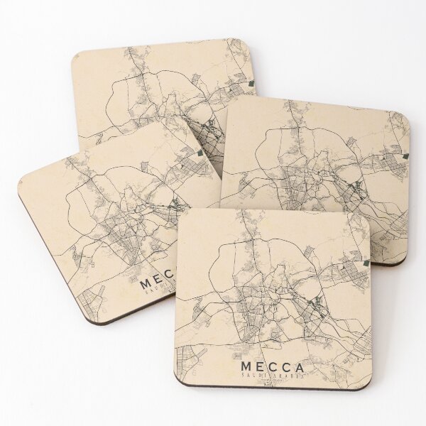 Item preview, Mecca City Map of Saudi Arabia  - Vintage designed and sold by deMAP.