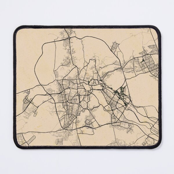 Item preview, Mecca City Map of Saudi Arabia  - Vintage designed and sold by deMAP.