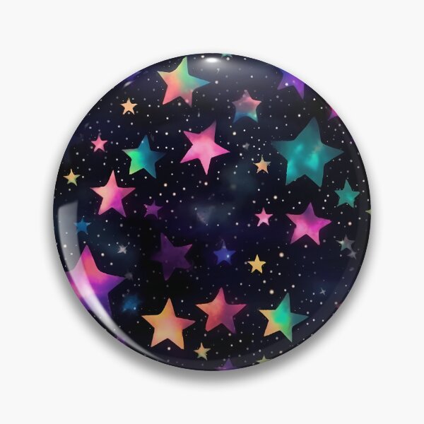 Item preview, Watercolour Neon Stars Seamless Pattern designed and sold by PatternStudios.