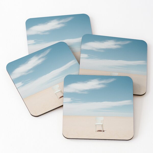 Item preview, Minimalist White Chair in Desert Landscape designed and sold by HeritageJapArt.