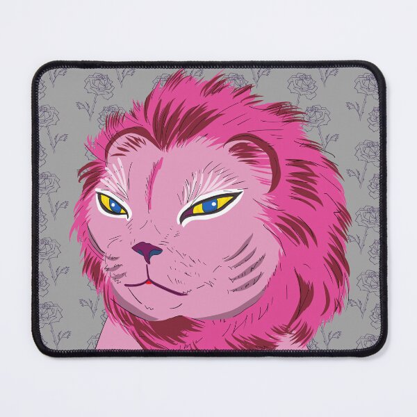 Item preview, Pink Lion with rose designed and sold by Amber-Eyes.