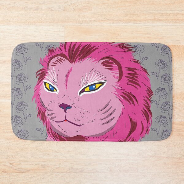 Item preview, Pink Lion with rose designed and sold by Amber-Eyes.