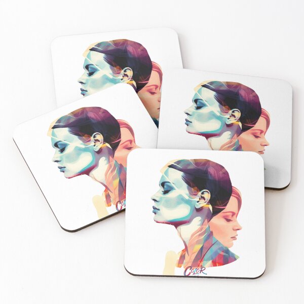 Item preview, Female Shy Retro Vibe Colorful Woman Sweet designed and sold by ColorXpo.