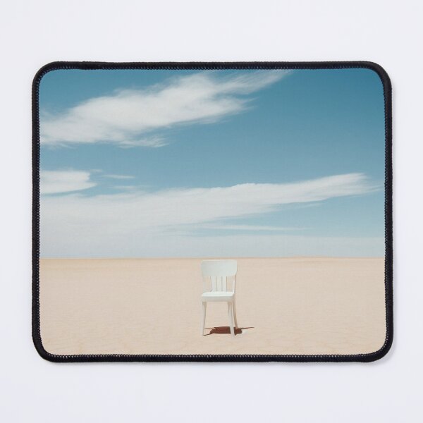 Item preview, Minimalist White Chair in Desert Landscape designed and sold by HeritageJapArt.