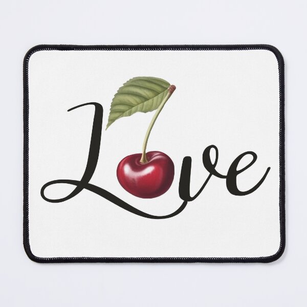 Item preview, Love cherry. Love. Kisses cherry watercolour lettering I love you designed and sold by Anastasiia Yurevych.