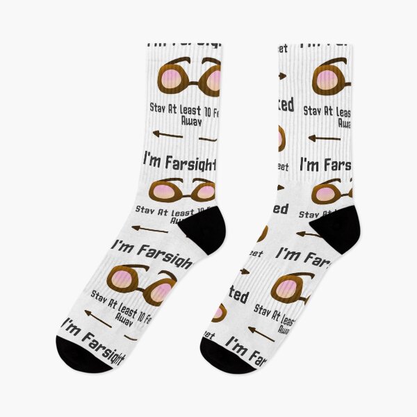 Item preview, Im Farsighted Stay at least 10 feet away sticker design by DozyJov designed and sold by DozyJov.