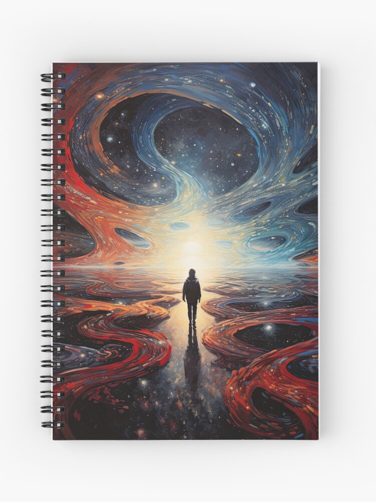 Thumbnail 1 of 3, Spiral Notebook, Infinity Digital Art designed and sold by Garret Bohl.