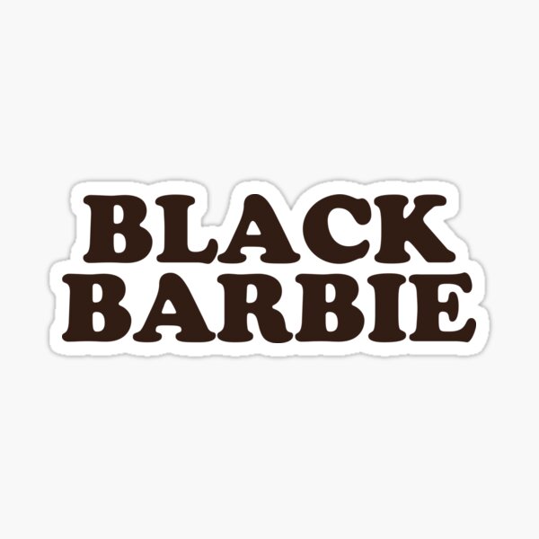 black barbie Sticker for Sale by janenovacane