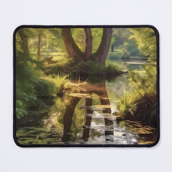Item preview, Reflection Of Trees In A Pond designed and sold by GiveMeMood.