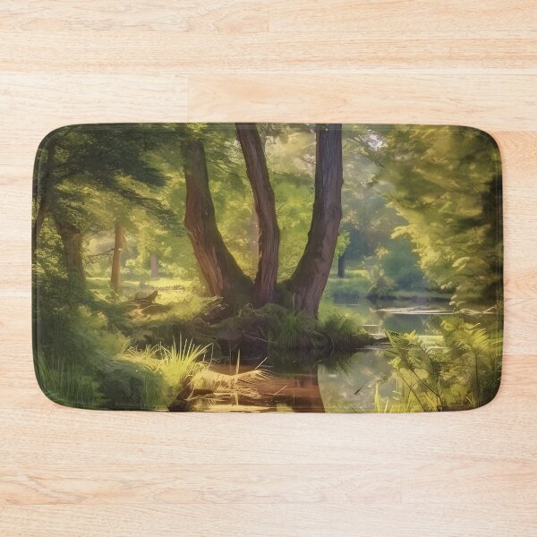 Item preview, Reflection Of Trees In A Pond designed and sold by GiveMeMood.