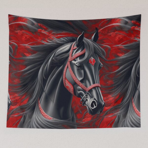 Item preview, Black Arabian horse pattern designed and sold by Rothnaric.