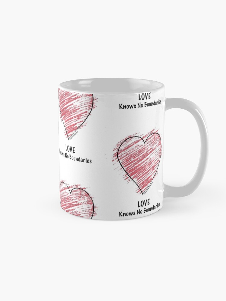 Alternate view of LOVE Knows No Boundaries Mug
