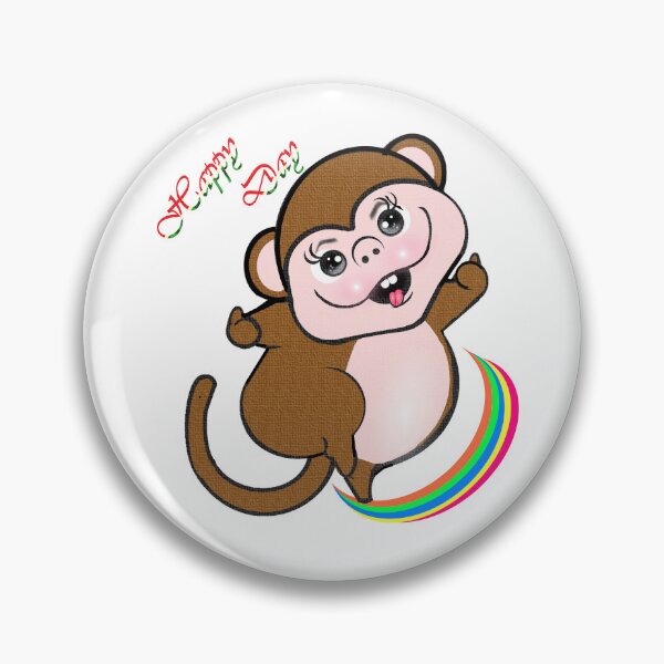 Item preview, Happy Monkey  designed and sold by Shirley cute art .