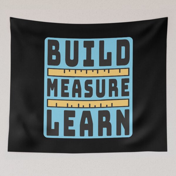 Item preview, Build Measure Learn Blue designed and sold by bettercolors.